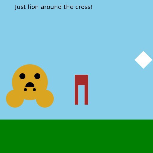 Dove, Lion, and the Cross - DrawGPT