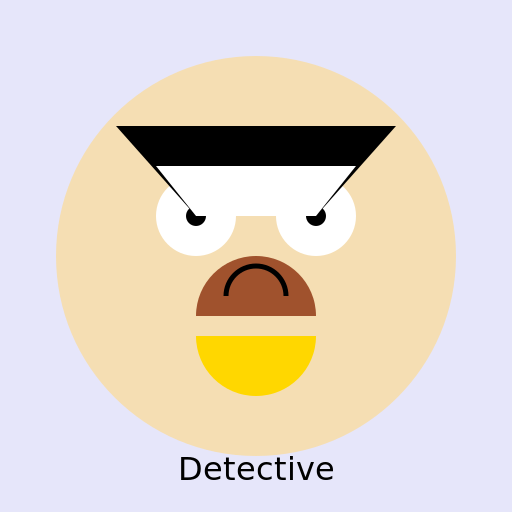 Detective's Face - DrawGPT
