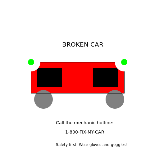 Broken Car - DrawGPT
