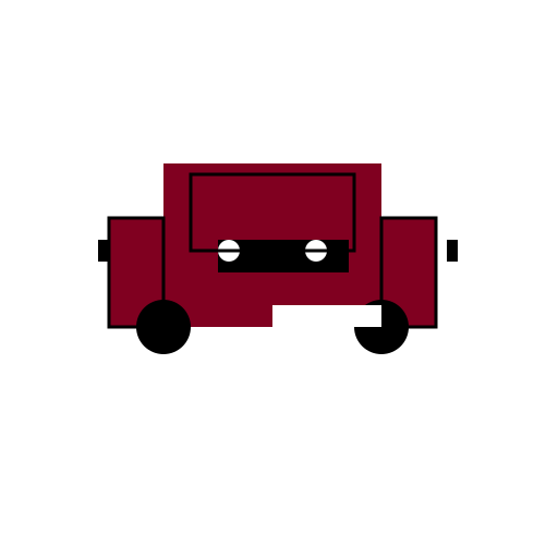 Wine Red Jeep CJ5 1995 - DrawGPT