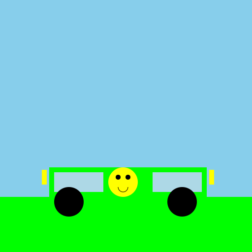 The Green Car - DrawGPT
