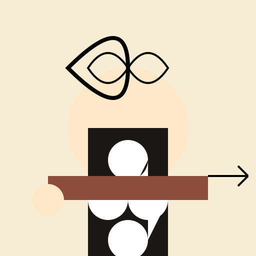 Fair Skinned Asian Girl with a Bow in Medieval Leather and Fur - DrawGPT