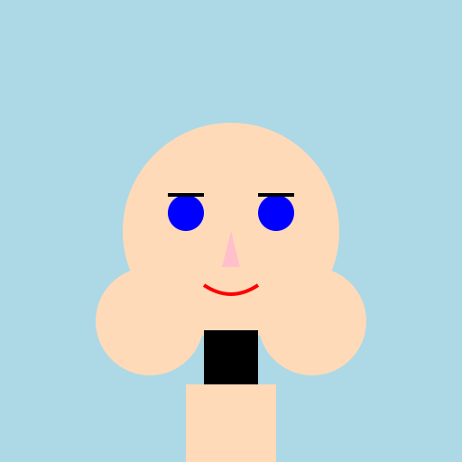 Beautiful Girl in a Black Bikini - DrawGPT