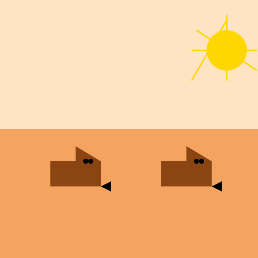 Desert Sand Myth with Camels Lying Down - DrawGPT