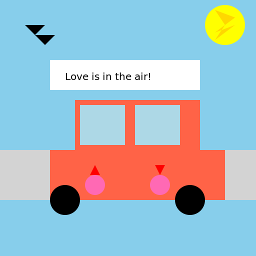 Lovers in Bus - DrawGPT