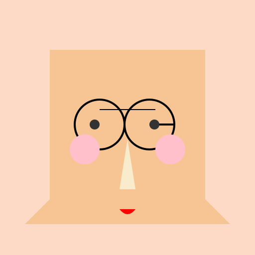 Realistic Blonde Woman with Glasses - DrawGPT
