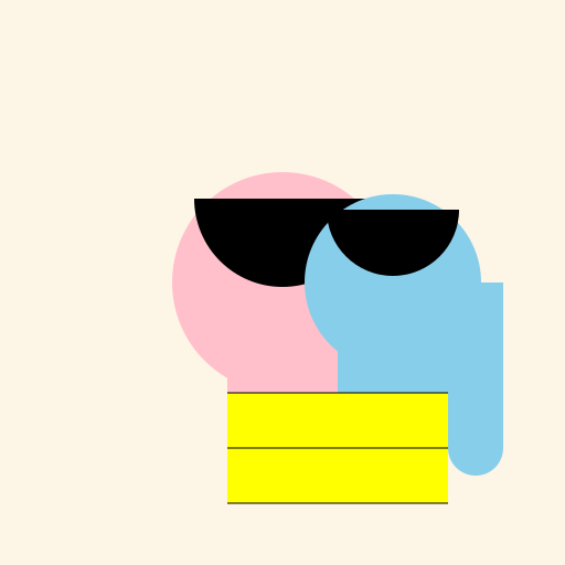 A girl handing out a book to a guy - DrawGPT