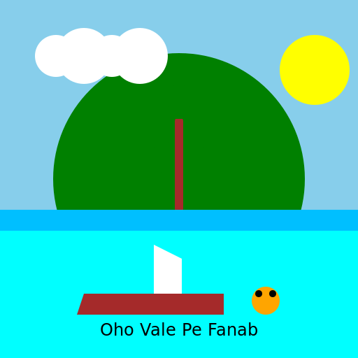 Oho Vale Pe Fana’i - A Tropical Paradise - DrawGPT