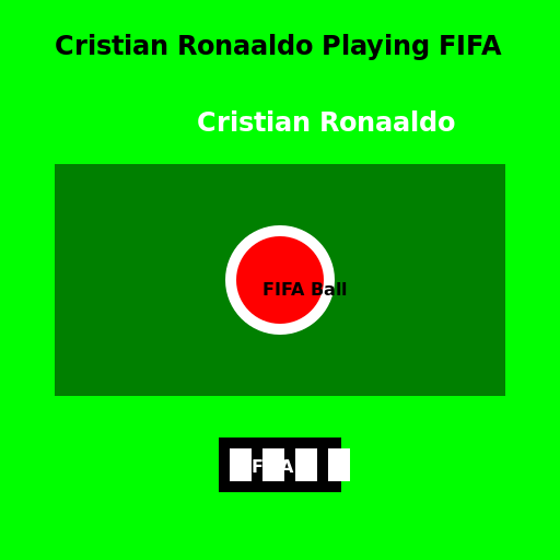 Cristian Ronaaldo Playing FIFA - DrawGPT