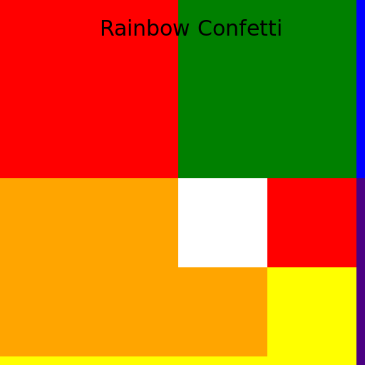 Rainbow Confetti - AI Prompt #694 - DrawGPT