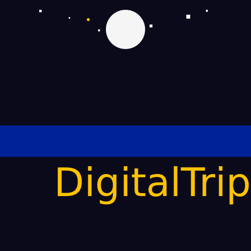 DigitalTrip Over Water At Night - AI Prompt #6942 - DrawGPT