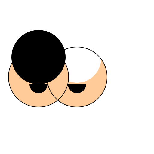 One Bald, One with Hair - DrawGPT