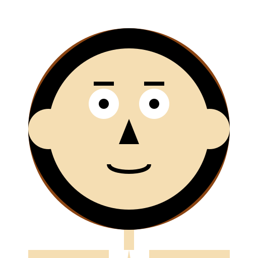 Brown Boy with Black Curly Hair - DrawGPT