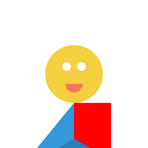 Short Spiky-haired Character with a Blue Shirt, Red Jacket, and Blue Jeans - DrawGPT