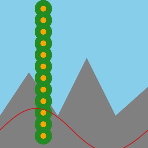 Serpentine Highway through Beech Trees - DrawGPT