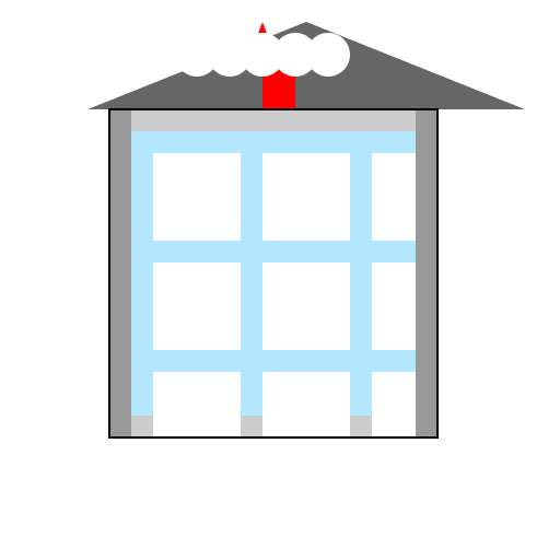 EDIFICIO DE 3 ANDARES MODERNO COM FACHADA EM VIDRO - DrawGPT