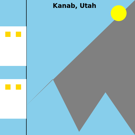 Map of Kanab, Utah - DrawGPT