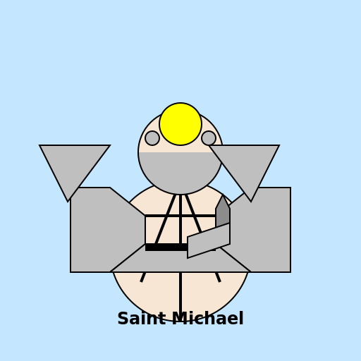 Saint Michael Getting Ready for Battle - DrawGPT