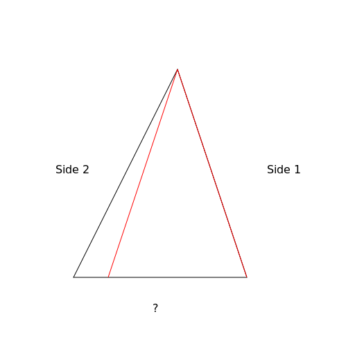 Triangle with labeled sides - DrawGPT