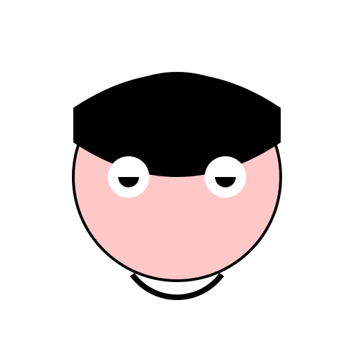 Chubby Boy with Black Hair and Small Eyes - DrawGPT