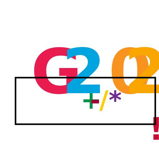 Mathematical Logo of G20 - DrawGPT