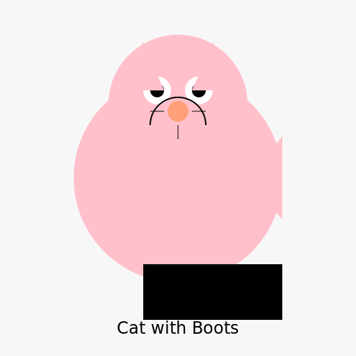 A cat with boots - DrawGPT