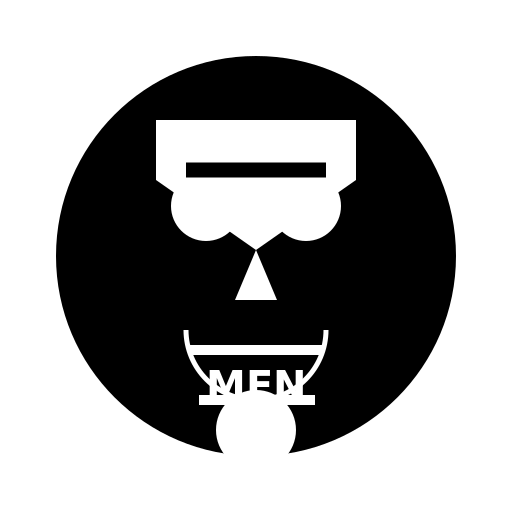 Black Men Logo - DrawGPT