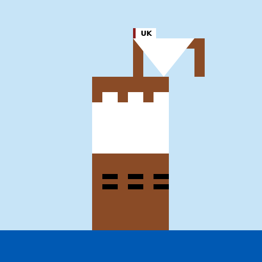 18th Century British First-Rate Man-of-War - DrawGPT