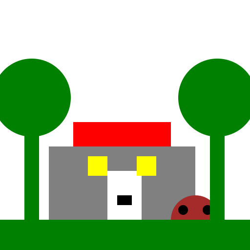 Monkey in Front of House - DrawGPT