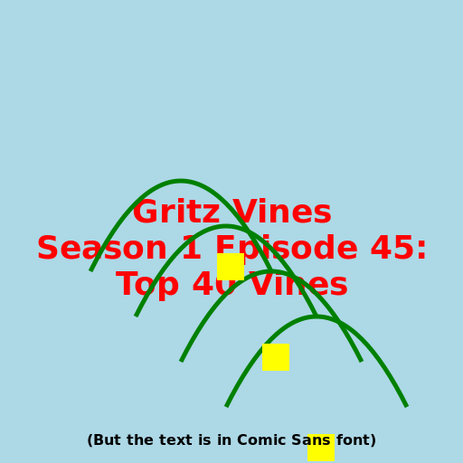 Top 40 Vines (But the text is in Comic Sans font) logo - DrawGPT