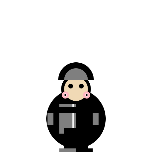 Woman in a Shiny Black Puffer Jacket - DrawGPT