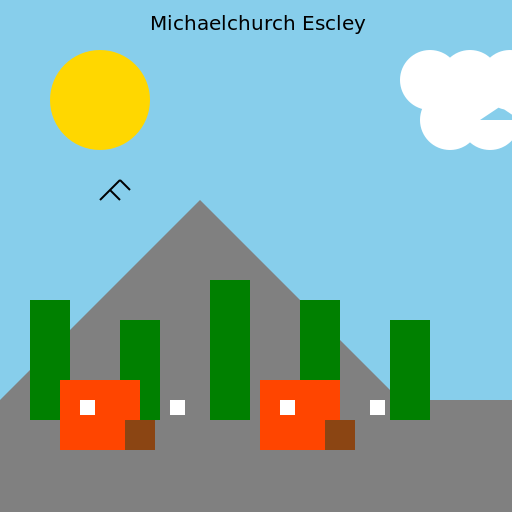 Michaelchurch Escley - A Tranquil Village in Nature's Embrace - DrawGPT