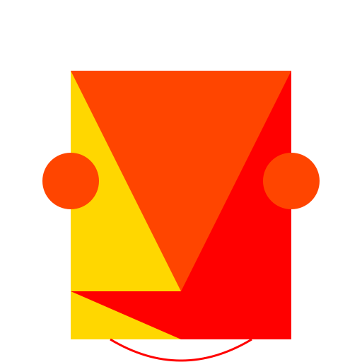 Fiery Heroine in Red and Gold - DrawGPT