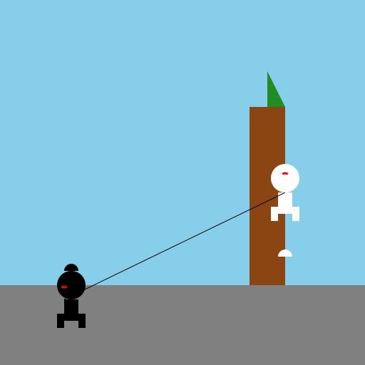 Small Black Dog and the White Cat - DrawGPT