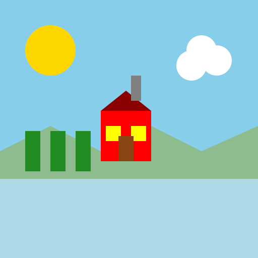 Søndre Land - Norwegian Countryside - DrawGPT