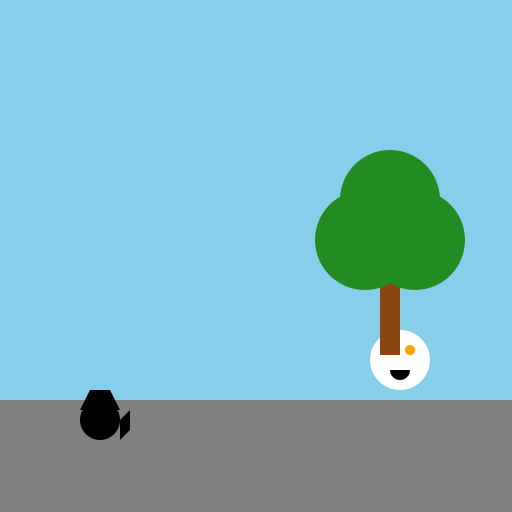 A Small Black Dog and a White Cat in an Unlikely Encounter - DrawGPT