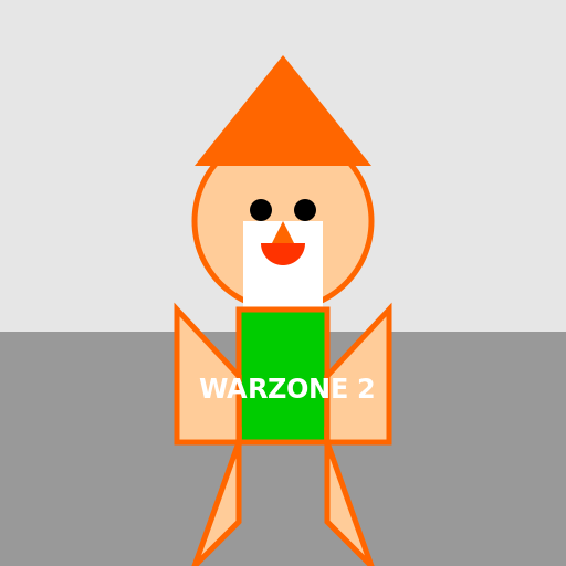 Whimsical Gnome with Warzone 2 Theme - DrawGPT