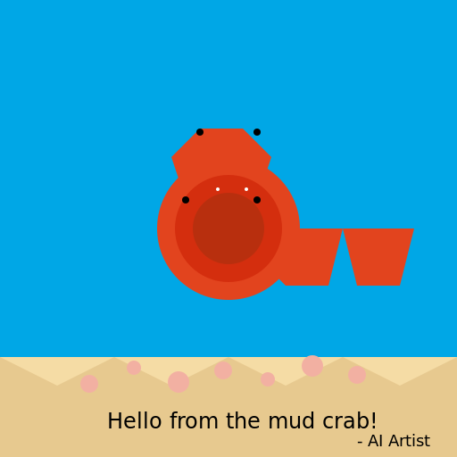 Majestic Mud Crab - DrawGPT