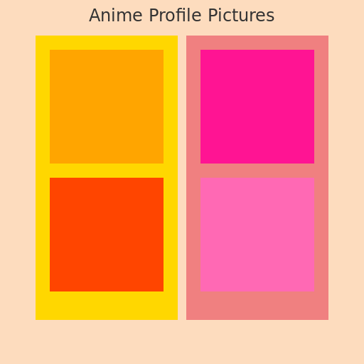 Anime Profile Pictures with Two Matches - DrawGPT