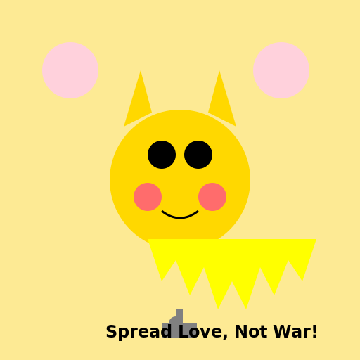 Pikachu as a Peaceful Artist Sharing Love and Joy with Elderly Friends - DrawGPT