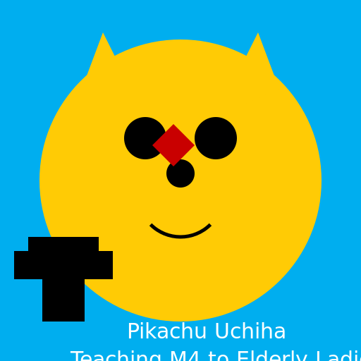 Pikachu Uchiha Sensei Teaching M4 to Elderly Ladies - DrawGPT