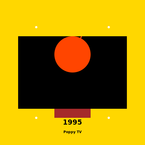 Poppy TV Logo 1995 - DrawGPT