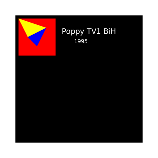 Poppy TV1 BiH Screen Bug 1995 - DrawGPT