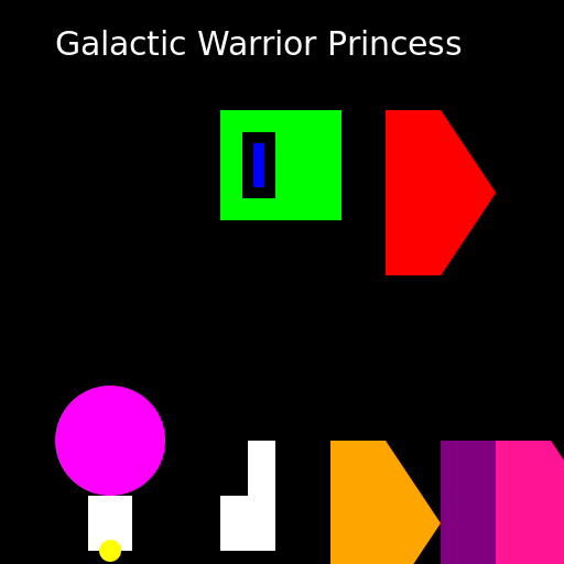 Galactic Warrior Princess - DrawGPT