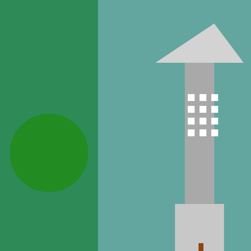 Lush Tower in the Forest - DrawGPT