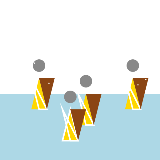 Cheyenne Teepees by a River with Snow - DrawGPT