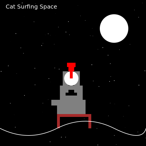 Cat Surfing Space - DrawGPT