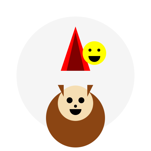 A Dog on the Moon with a Red Hat - DrawGPT