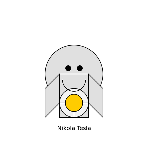 Nikola Tesla Eating Dinner - DrawGPT