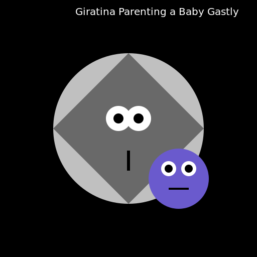 Giratina Parenting a Baby Gastly - DrawGPT